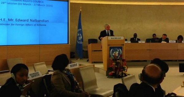 Էդվարդ  Նալբանդյանը ՄԱԿ-ի անդամ-պետություններին կոչ է արել սատարել Ցեղասպանության վերաբերյալ բանաձևը