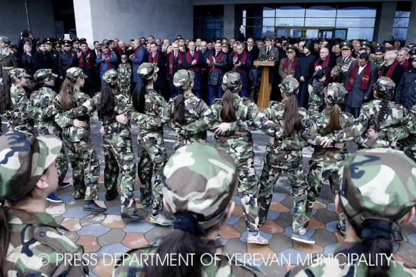 Քաղաքապետը ներկա է եղել պատանի երկրապահների երդման հանդիսավոր արարողությանը