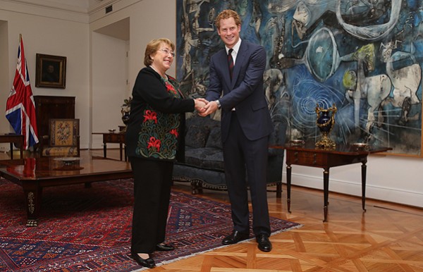 Prince Harry Visits Chile - Day 1