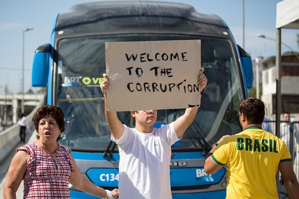 BRAZIL-TRANSPORT-BRT-TRANSCARIOCA-PROTEST