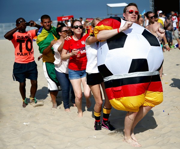 World Cup Fans Gather To Watch Matches In Rio