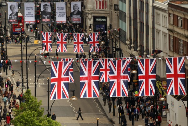 Oxford Street Launches Its Great British Fashion Flag Showcase Ahead Of The Diamond Jubilee