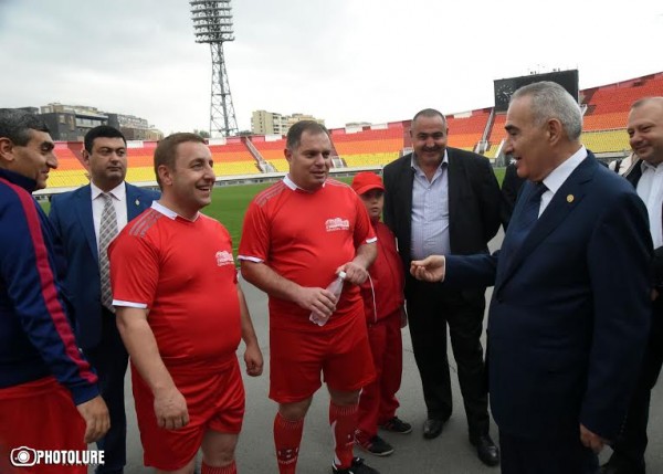 Football match took place in "Hrazdan" stadium