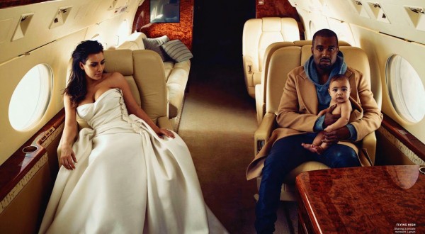 Kim Kardashian and Kanye West by Annie Leibovitz6