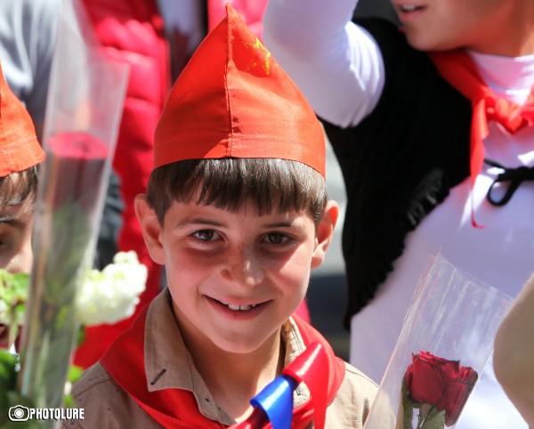 Members of Armenia's Communist Party held a march dedicated to the International Workers' Day