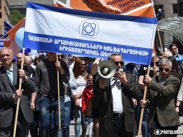 RA Trade Union organized a march dedicated to the International Workers' Day