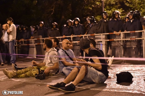 This is the 4th day of protest actions in Yerevan against electricity price increase