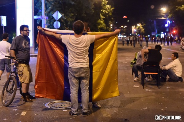 This is the 4th day of protest actions in Yerevan against electricity price increase