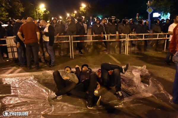 This is the 4th day of protest actions in Yerevan against electricity price increase