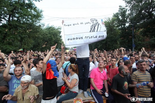 This is the second day of protest actions and marches in Yerevan against electricity price increase for over 16%.