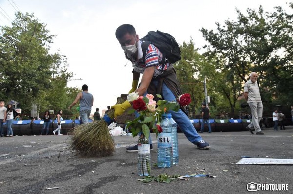 This is the 4th day of protest actions in Yerevan against electricity price increase