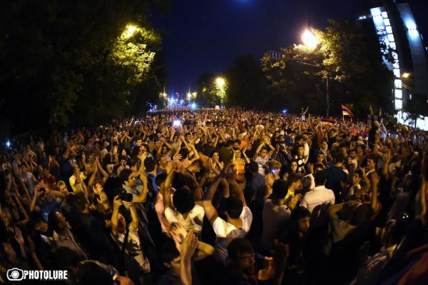 The situation in Yerevan is more intense every second and a clash between protesters and policemen is possible
