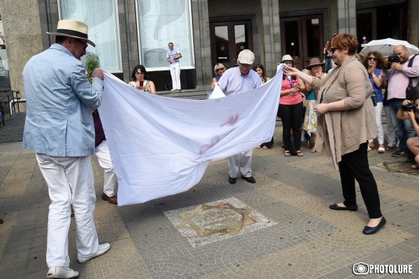 Opening of Henrik Malyan's star in frames of the 12th Golden Apricot Yerevan Film Festival took place on Charles Aznavour Square