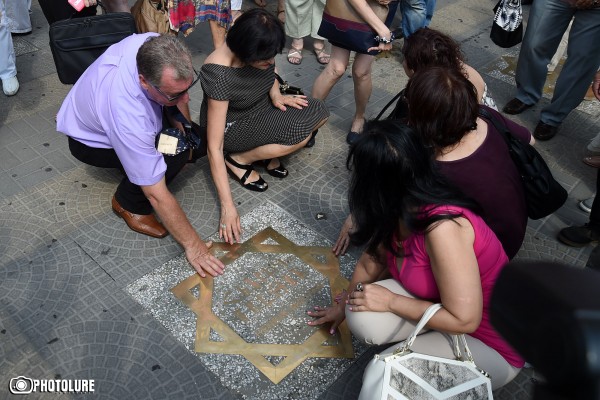 Opening of Henrik Malyan's star in frames of the 12th Golden Apricot Yerevan Film Festival took place on Charles Aznavour Square