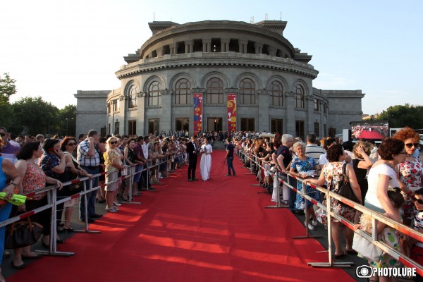 Red carpet opening ceremony of the 12th Golden Apricot International Film Festival took place on Freedom Square