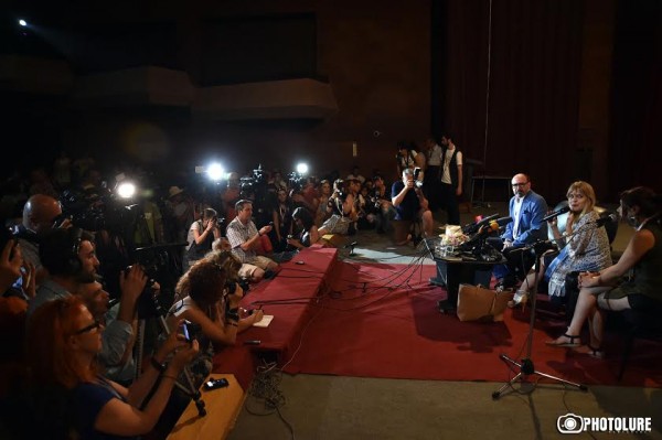 Meeting with famous actress Nastassja Kinski  in frames of the 12th Golden Apricot Yerevan International Film Festival took place at Moscow Cinema