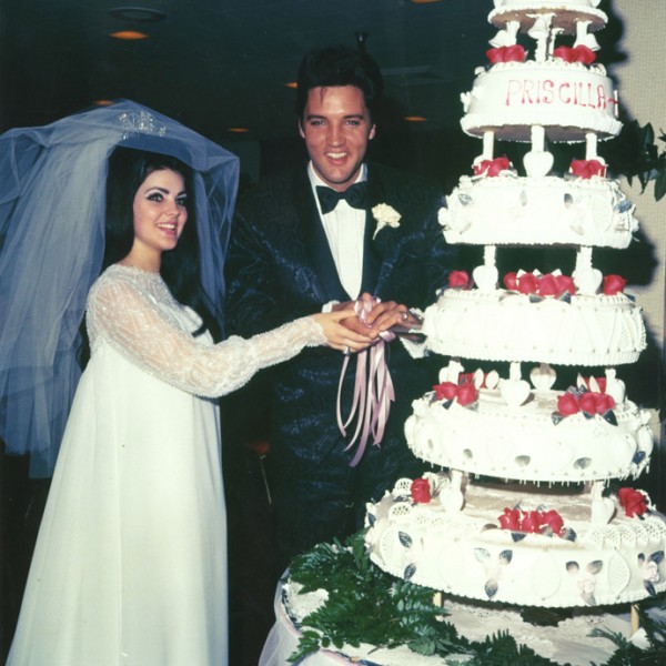 UNITED STATES - MAY 01:  Wedding Photos of Elvis Presley to Priscilla on May 01,1967  (Photo by Michael Ochs Archives/Getty Images)