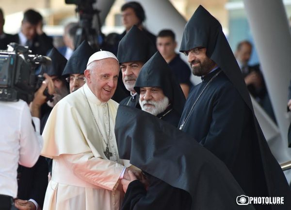 Welcome ceremony of Pope Francis at 'Zvartnots' international airport, Yerevan, Armenia 24 June 2016